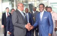 PRESIDENT TEODORO OBIANG NGUEMA MBASOGO AND THE PEOPLE OF EQUATORIAL GUINEA WARMFULLYWELCOMEINTHEIR COUNTRY, PRESIDENT ERNESTO CALVALHO OF SAO TOME AND PRINCIPE